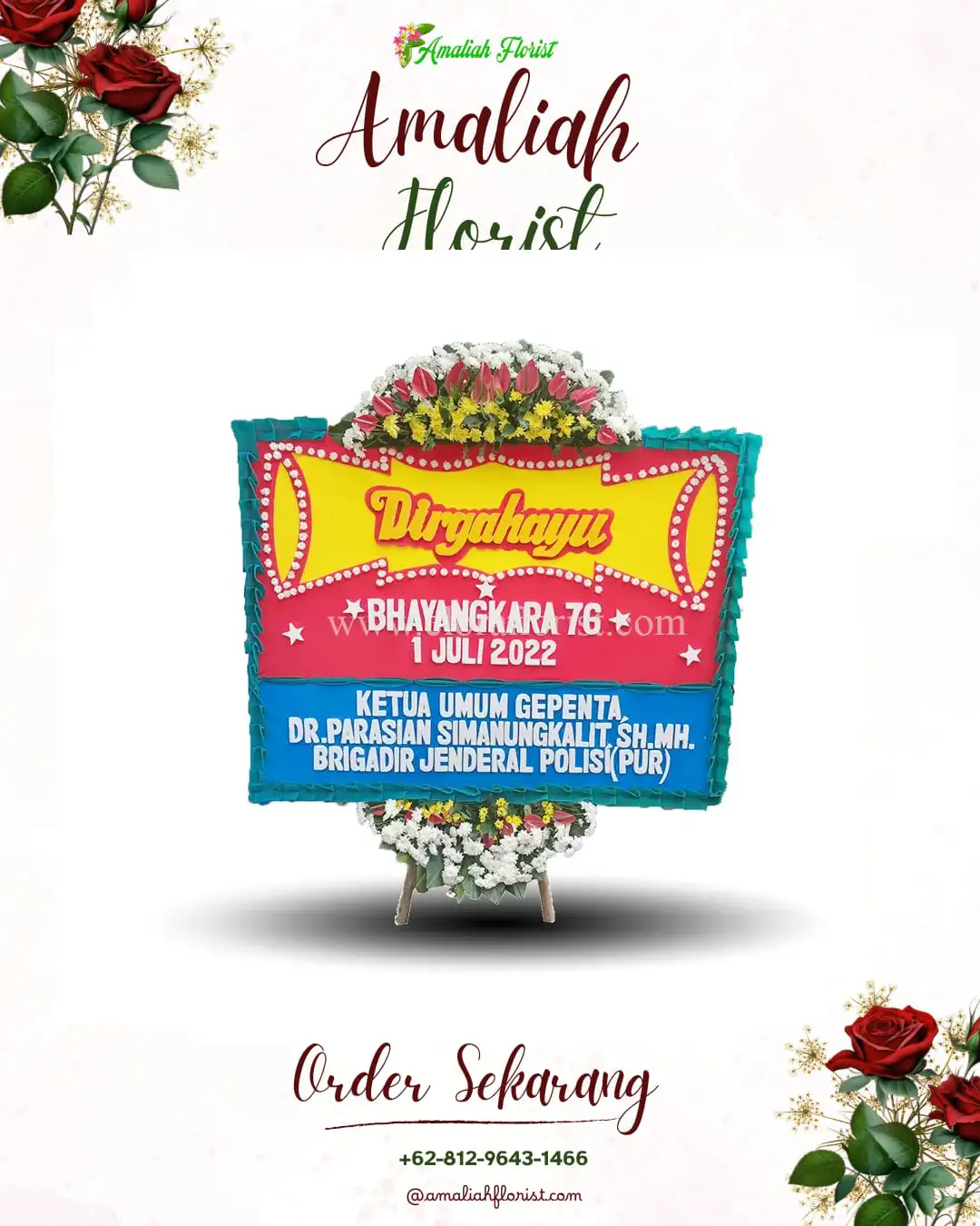 Papan Bunga HUT Ulang Tahun Gubugan Cibeureum